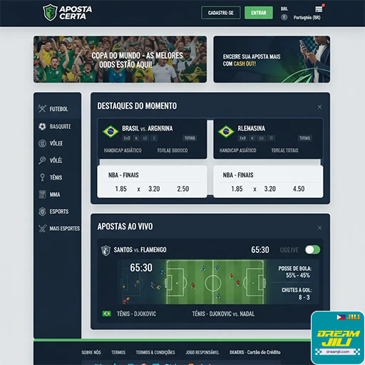 dreamjilib - apostar em premium eventos esportivos